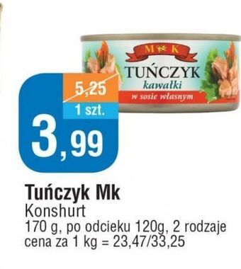 E.Leclerc Tuńczyk kawałki w sosie własnym m&k oferta