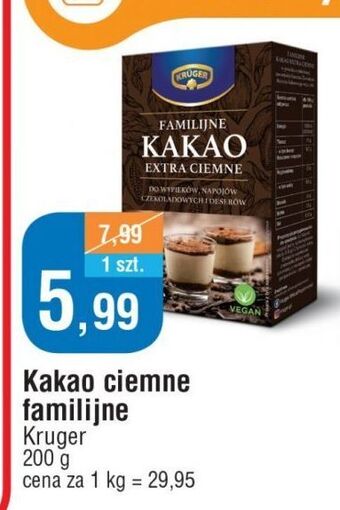 E.Leclerc Kakao familijne ciemne kruger oferta