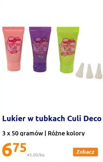 Action Culi Deco Lukier w tubkach 3 x 50 gramów oferta