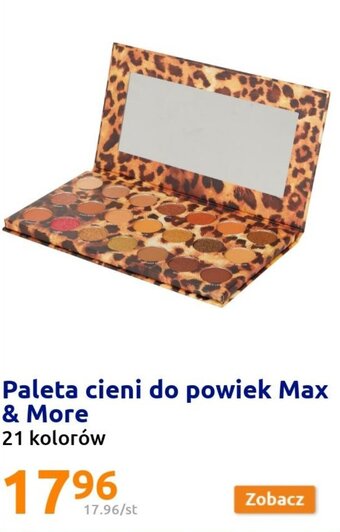 Action Max & More Paleta cieni do powiek 21 kolorów oferta
