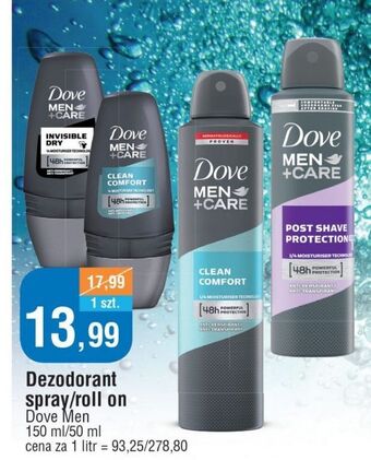 E.Leclerc Dezodorant invisible dry dove men+care oferta