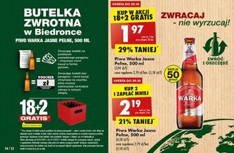 Biedronka Piwo warka oferta
