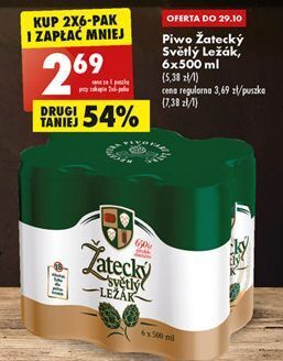 Biedronka Piwo zatecky svetly lezak oferta