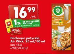 Biedronka Pachnące patyczki vanilla cookie air wick patyczki oferta