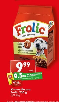 Biedronka Karma dla psa wołowina frolic oferta