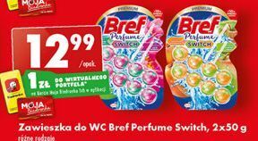 Biedronka Zawieszka do wc zielone jabłko & lilia wodna bref perfume switch oferta