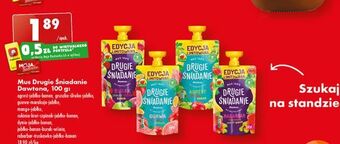 Biedronka Mus cukinia kiwi szpinak jabłko banan drugie śniadanie oferta