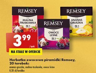 Biedronka Herbata o smaku ananasa i gruszki remsey oferta