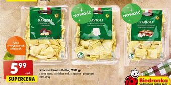 Biedronka Ravioli z serem ricotta gustobello oferta