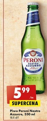 Biedronka Piwo peroni nastro azzurro oferta