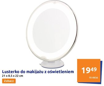 Lusterko do makijażu z oświetleniem 21 x 8,5 x 22 cm