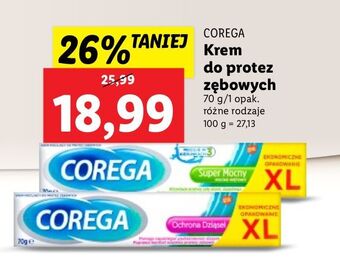 Lidl Krem mocujący do protez corega ochrona dziąseł oferta
