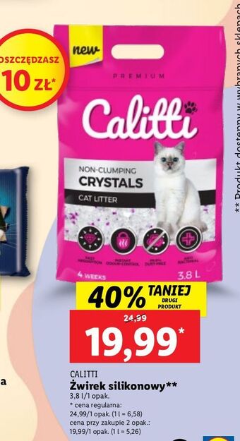 Lidl Żwirek silikonowy calitti oferta