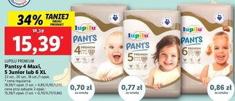 Lidl Pieluchomajtki 4 maxi lupilu pants premium oferta
