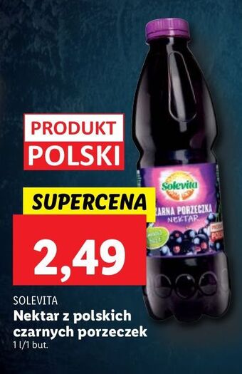 Lidl Nektar czarna porzeczka solevita oferta