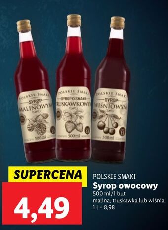 Syrop malinowy polskie smaki