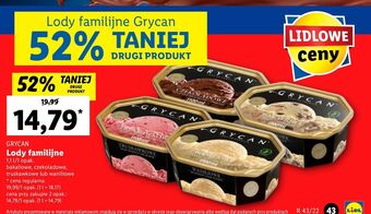 Lidl Lody waniliowe grycan oferta