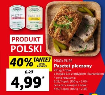 Lidl Pasztet z indyka pikok pure oferta
