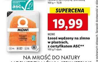 Łosoś norweski wędzony w plastrach mowi