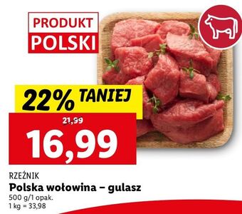 Lidl Gulasz wołowy rzeźnik codzienna dostawa oferta