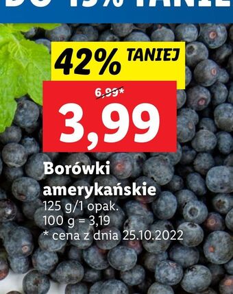 Lidl Borówki amerykańskie oferta