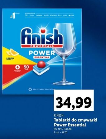Lidl Tabletki do zmywarek lemon finish power essential oferta