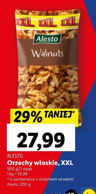 Lidl Orzechy włoskie alesto oferta