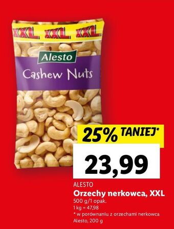 Lidl Orzechy nerkowca alesto oferta