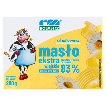 Społem Rolmlecz masło ekstra wiejskie 200 g oferta