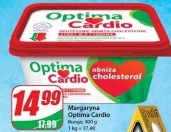 Dino Optima cardio margaryna roślinna z dodatkiem steroli roślinnych 400 g oferta