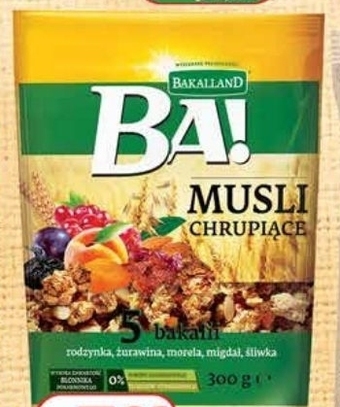 Dino Bakalland ba! musli chrupiące 5 bakalii 300 g oferta