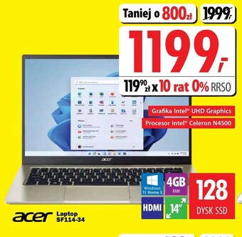Media Expert Laptop acer oferta