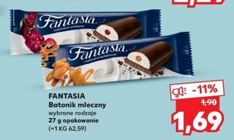 Kaufland fantasia batonik mleczny 27g oferta