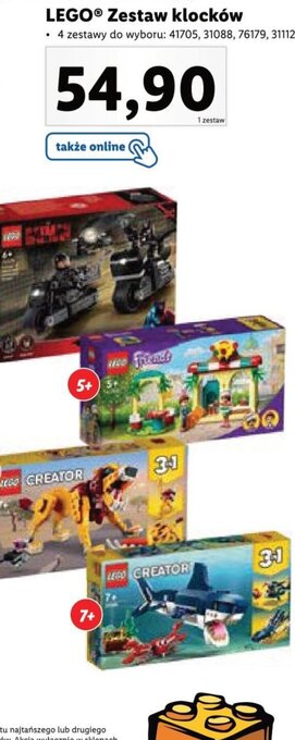 Lidl Lego zestaw klocków oferta