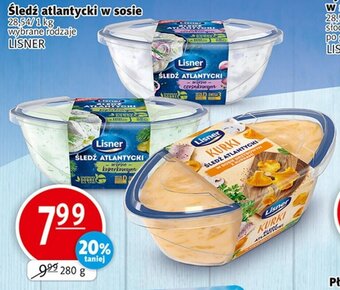 Lisner Śledź atlantycki w sosie 280g