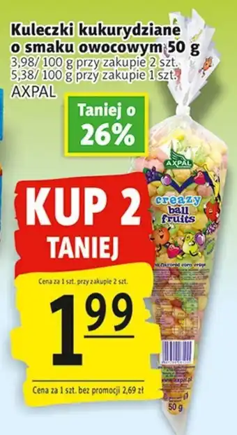 Prim Market axpal kuleczki kukurydziane o smaku owocowym 50g oferta