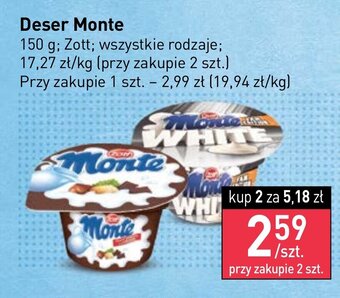 Stokrotka Zott deser monte 150g oferta