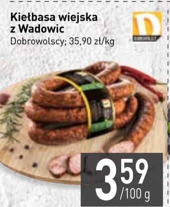 Stokrotka Dobrowolscy kiełbasa wiejska z Wadowic 100g oferta