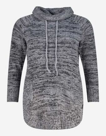 Takko Fashion Dział damski długi sweter - kieszeń z przodu oferta