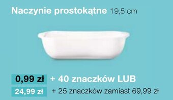 Stokrotka naczynie prostokątne 19,5cm oferta