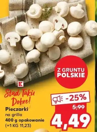 Kaufland Pieczarki na grill 1 SZT 400 G oferta