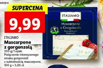 Lidl Ser mascarpone z gorgonzolą 1 SZT 200 G oferta