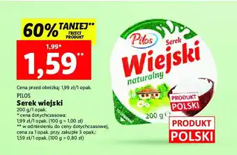 Lidl Serek wiejski naturalny 1 SZT 200 G oferta