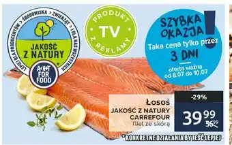 Carrefour Market Łosoś filet ze skórą 1 KG oferta