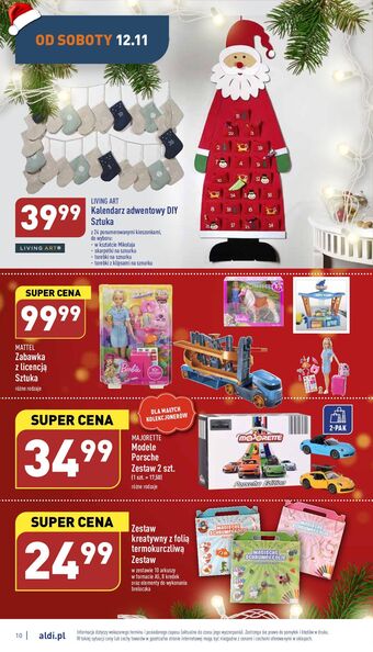 ALDI Kalendarz adwentowy living art oferta