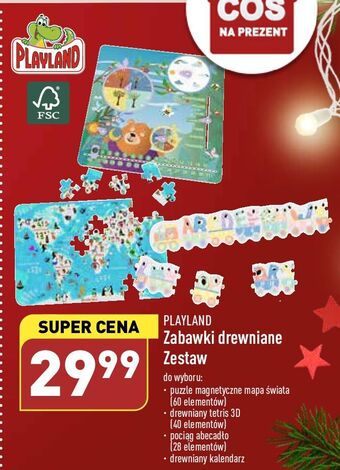 ALDI Puzzle magnetyczne mapa świata playland oferta