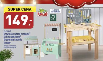 ALDI Wózek z lodami drewniany playland oferta