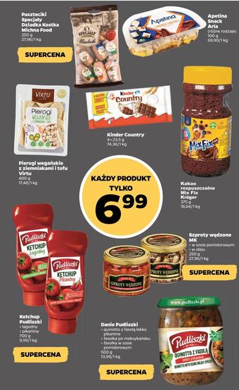 Netto Pierogi wegańskie z brokułami, tofu i szpinakiem virtu oferta