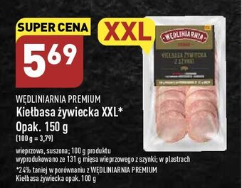 ALDI Kiełbasa żywiecka z szynki wędliniarnia premium oferta