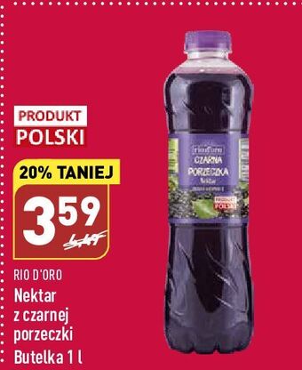 ALDI Nektar czarna porzeczka rio d'oro oferta